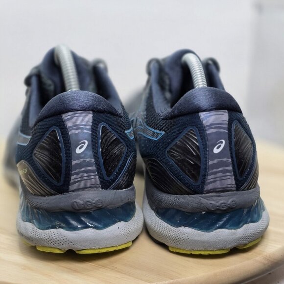 Asics Mens Gel Nimbus 23 1011B004 Mens Sz 10 Gray Blue Running Shoes Sneakers - Picture 6 of 10